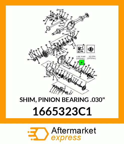 SHIM, PINION BEARING .030" 1665323C1