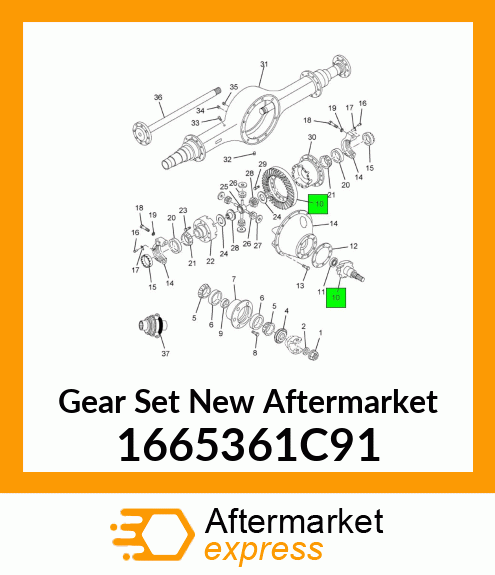 Gear Set New Aftermarket 1665361C91