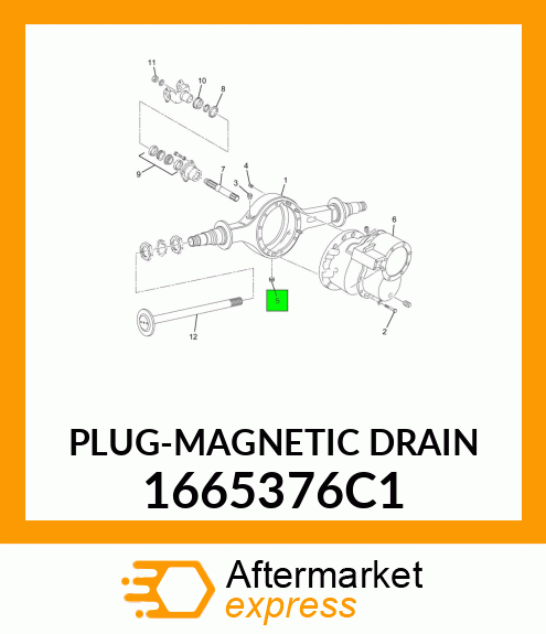 PLUG-MAGNETIC DRAIN 1665376C1