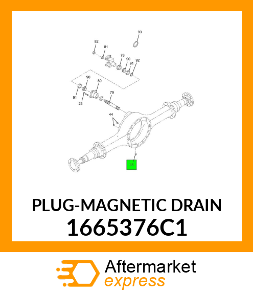 PLUG-MAGNETIC DRAIN 1665376C1