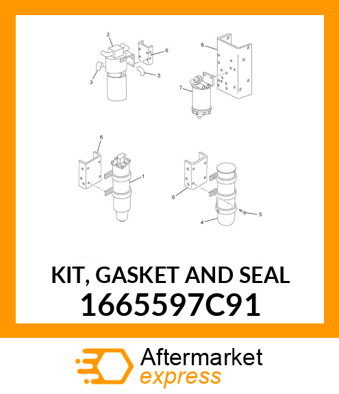 KIT, GASKET AND SEAL 1665597C91