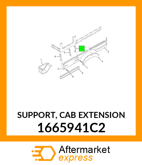 SUPPORT, CAB EXTENSION 1665941C2