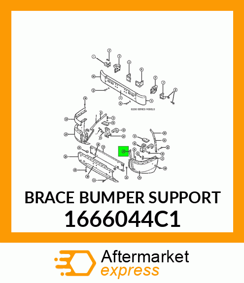 BRACE BUMPER SUPPORT 1666044C1