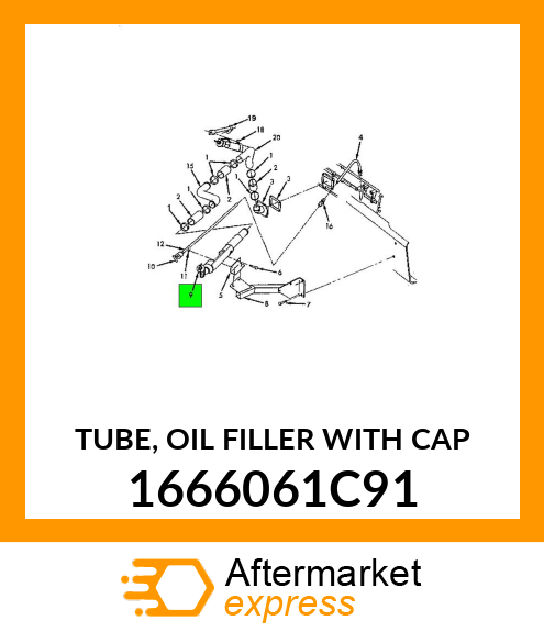 TUBE, OIL FILLER WITH CAP 1666061C91