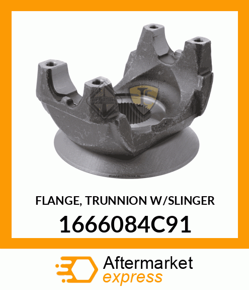 FLANGE, TRUNNION W/SLINGER 1666084C91