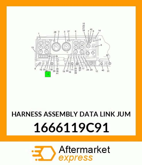 HARNESS ASSEMBLY DATA LINK JUM 1666119C91