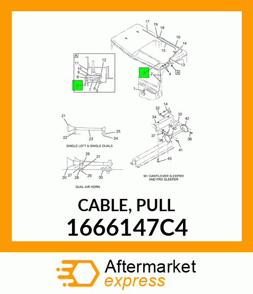 CABLE, PULL 1666147C4