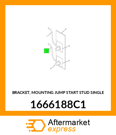 BRACKET, MOUNTING JUMP START STUD SINGLE 1666188C1