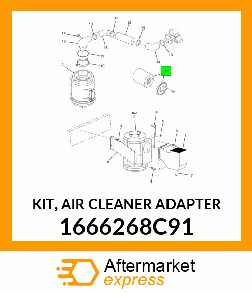 KIT, AIR CLEANER ADAPTER 1666268C91