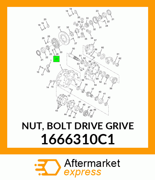 NUT, BOLT DRIVE GRIVE 1666310C1