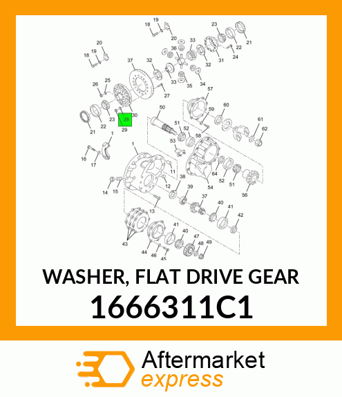 WASHER, FLAT DRIVE GEAR 1666311C1