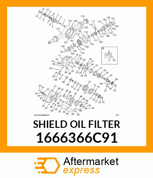 SHIELD OIL FILTER 1666366C91