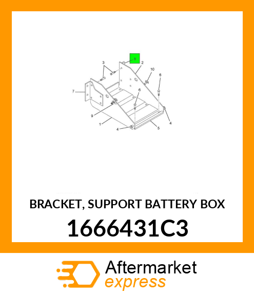 BRACKET, SUPPORT BATTERY BOX 1666431C3