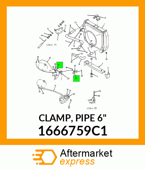 CLAMP, PIPE 6" 1666759C1