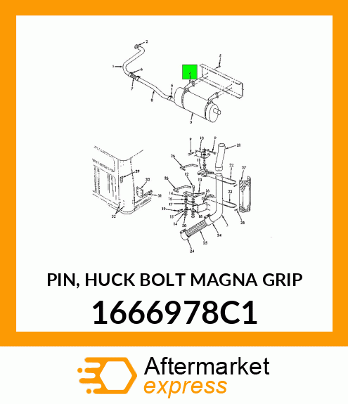 PIN, HUCK BOLT MAGNA GRIP 1666978C1