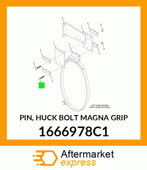 PIN, HUCK BOLT MAGNA GRIP 1666978C1