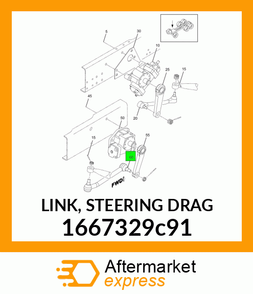 LINK, STEERING DRAG 1667329c91