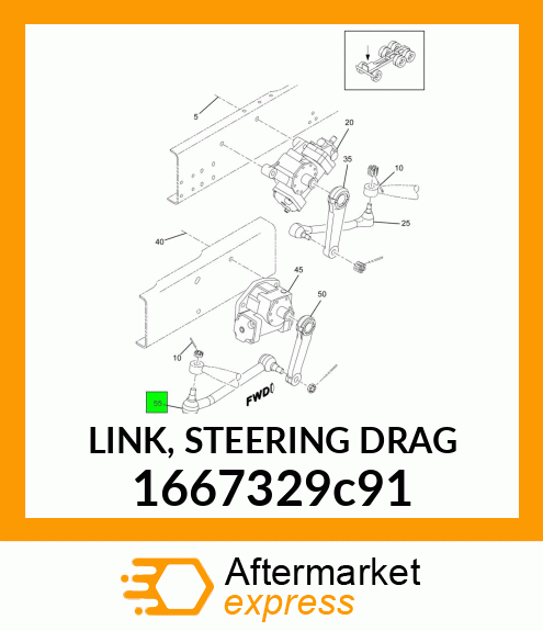 LINK, STEERING DRAG 1667329c91