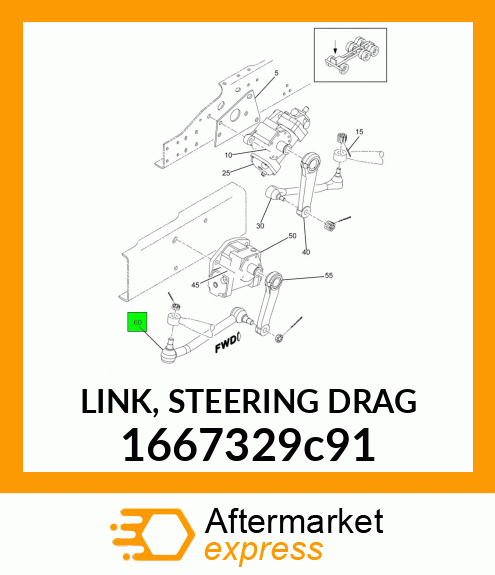 LINK, STEERING DRAG 1667329c91