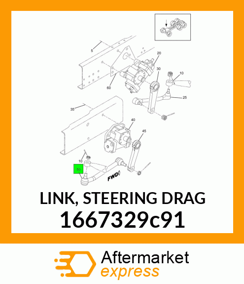 LINK, STEERING DRAG 1667329c91