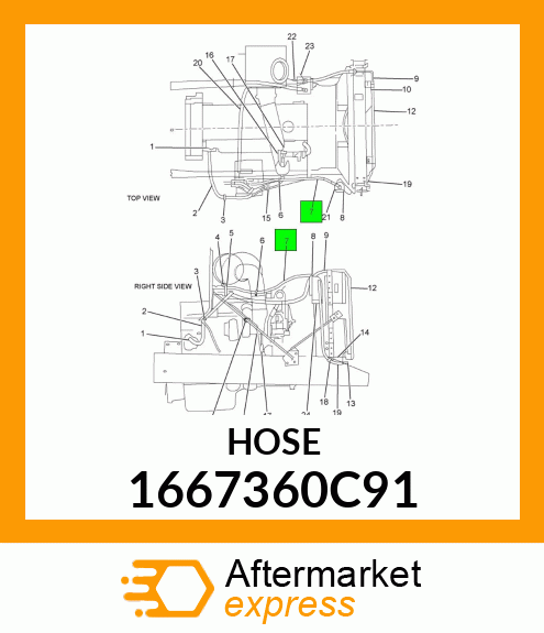 HOSE FLEX REFRIGERANT 1667360C91