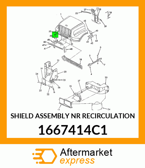 SHIELD ASSEMBLY NR RECIRCULATION 1667414C1