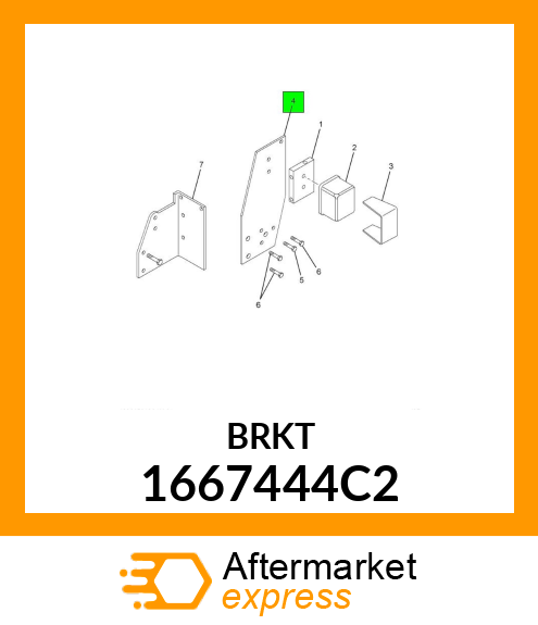 BRACKET FUEL FILTER MOUNTING 1667444C2