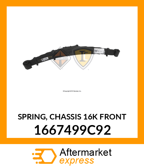 SPRING, CHASSIS 16K FRONT 1667499C92