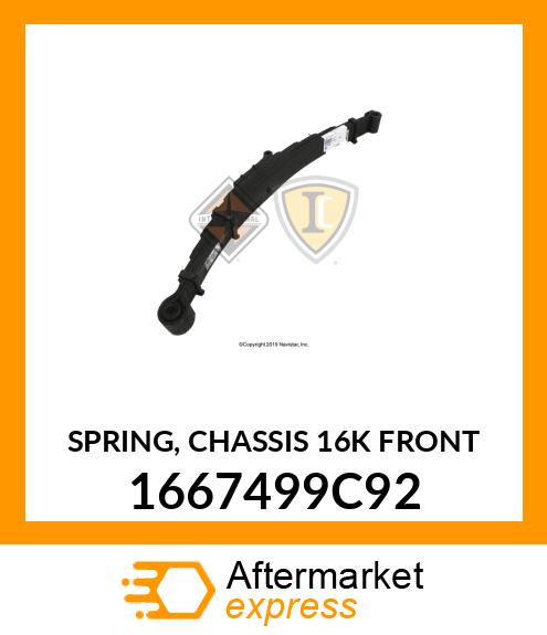 SPRING, CHASSIS 16K FRONT 1667499C92