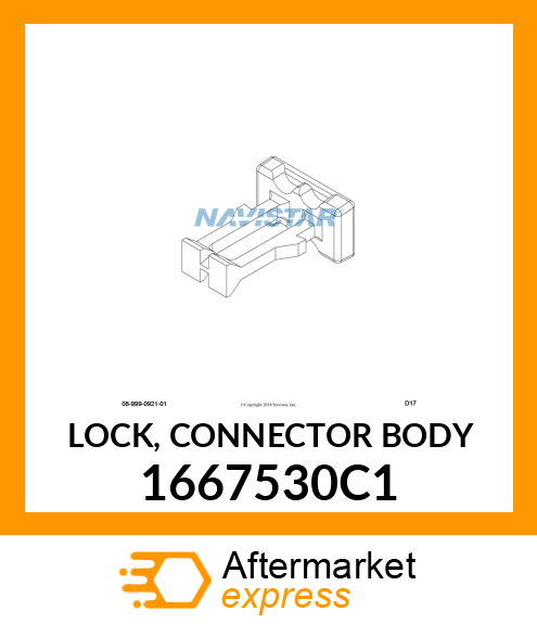 LOCK, CONNECTOR BODY 1667530C1