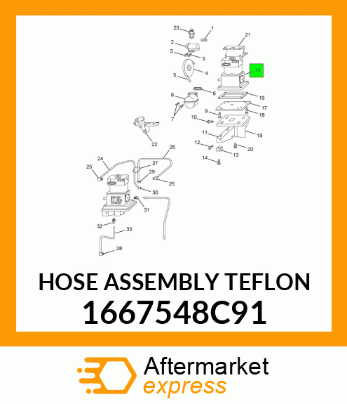 HOSE ASSEMBLY TEFLON 1667548C91