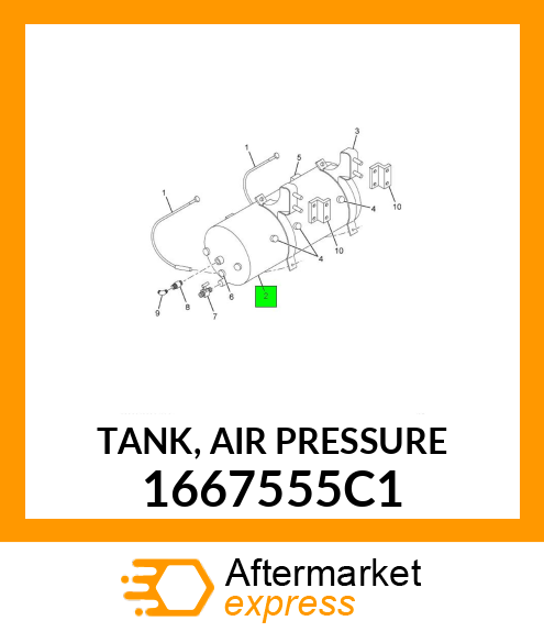 TANK, AIR PRESSURE 1667555C1