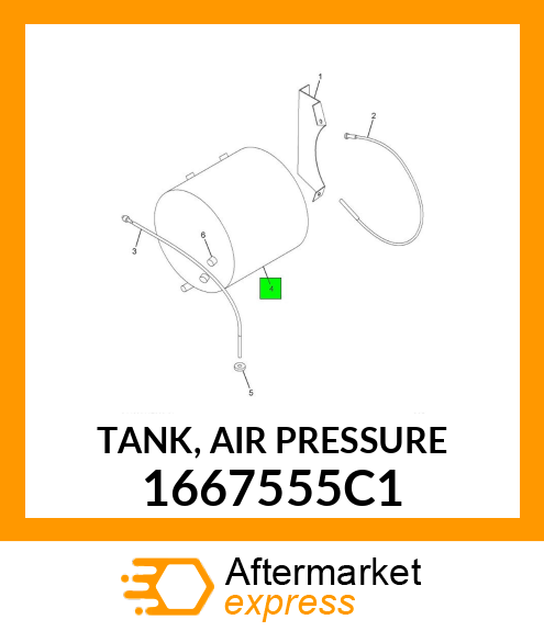 TANK, AIR PRESSURE 1667555C1