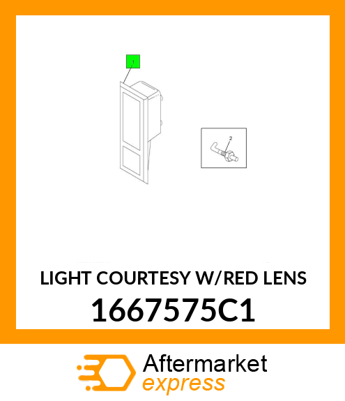 LIGHT COURTESY W/RED LENS 1667575C1
