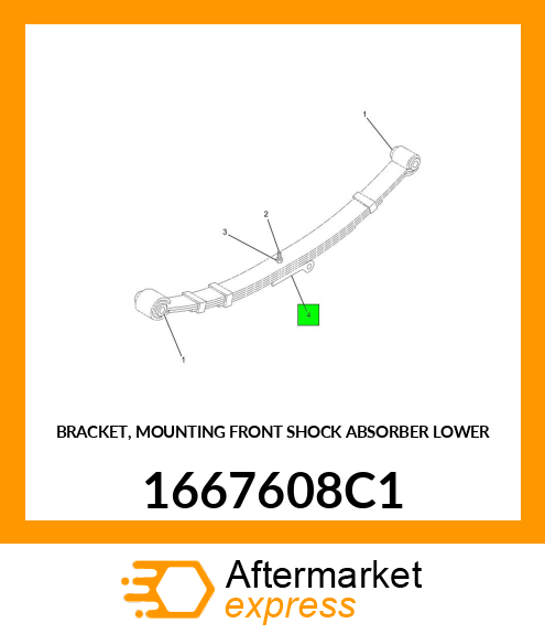 BRACKET, MOUNTING FRONT SHOCK ABSORBER LOWER 1667608C1