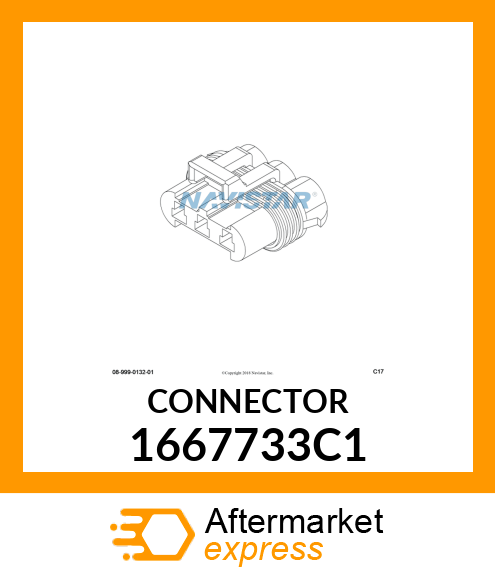 CONNECTOR, CABLE METRIC MALE 1667733C1