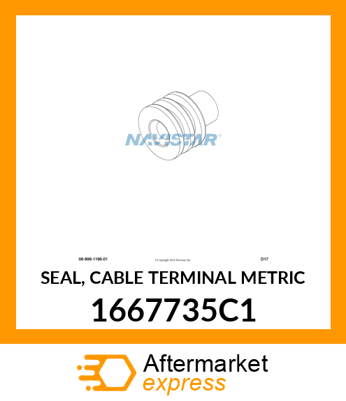 SEAL, CABLE TERMINAL METRIC 1667735C1