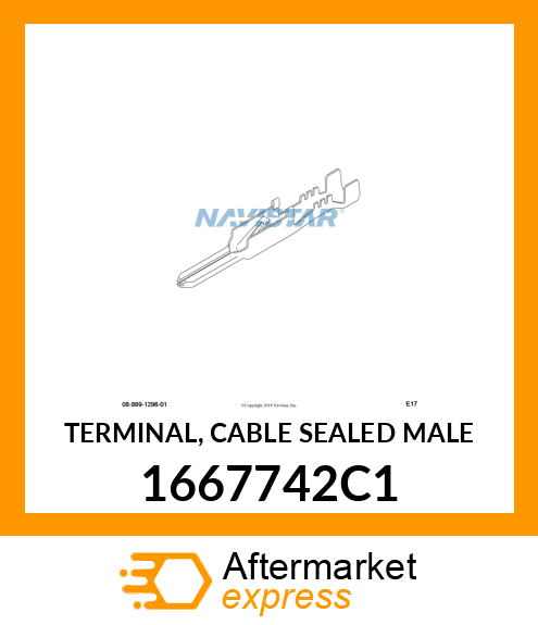 TERMINAL, CABLE SEALED MALE 1667742C1