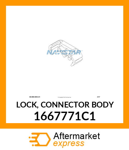 LOCK, CONNECTOR BODY 1667771C1