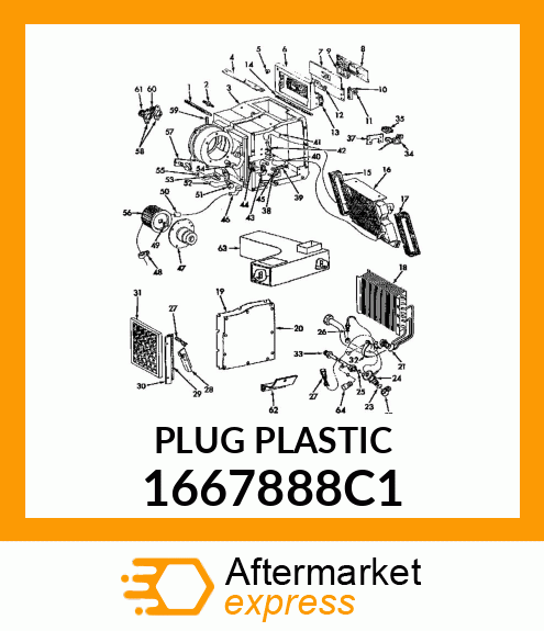 PLUG PLASTIC 1667888C1