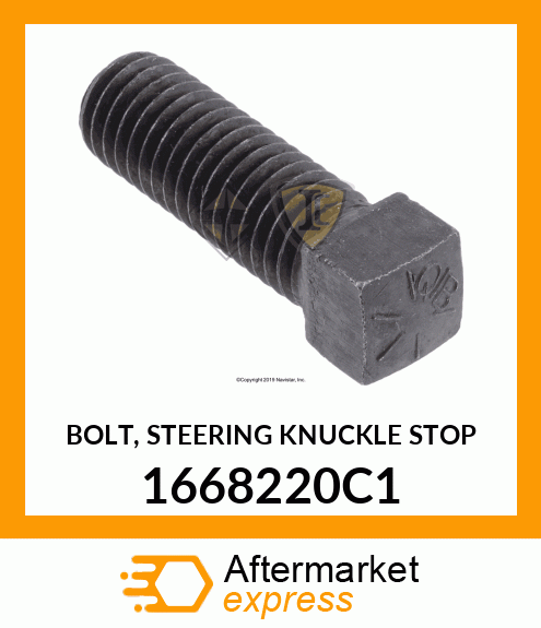 BOLT, STEERING KNUCKLE STOP 1668220C1