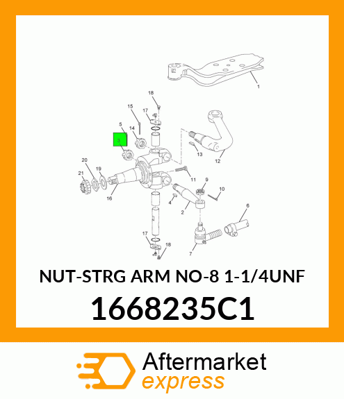 NUT-STRG ARM NO-8 1-1/4UNF 1668235C1