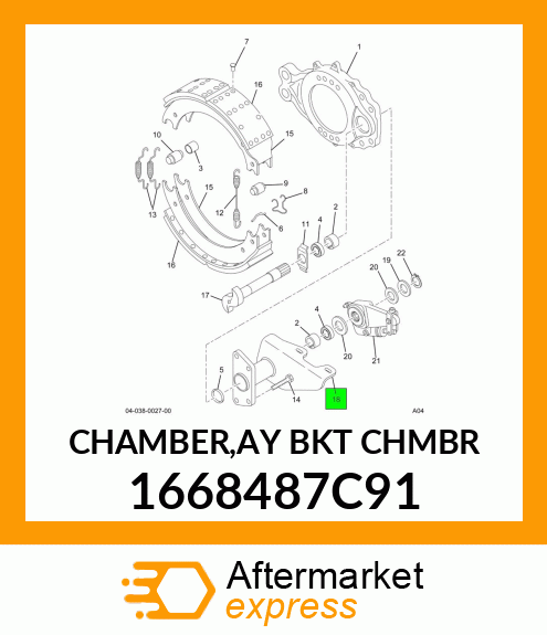 CHAMBER,AY BKT CHMBR 1668487C91