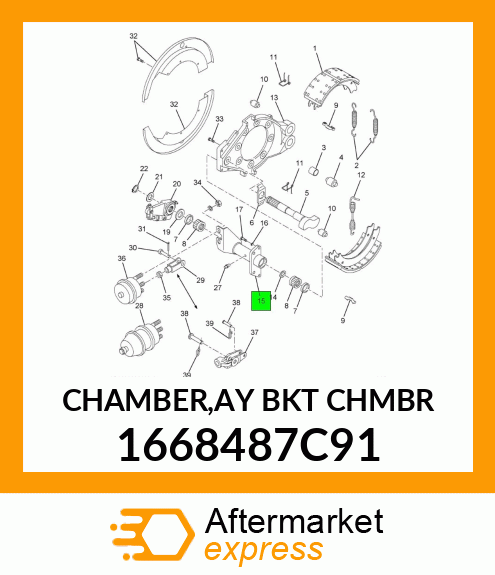 CHAMBER,AY BKT CHMBR 1668487C91