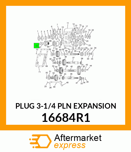 PLUG 3-1/4 PLN EXPANSION 16684R1