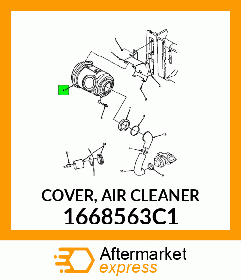COVER, AIR CLEANER 1668563C1