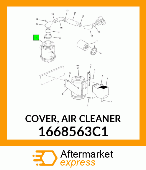 COVER, AIR CLEANER 1668563C1
