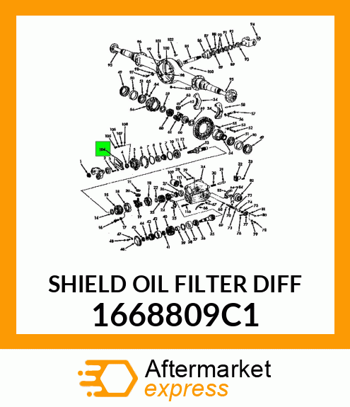 SHIELD OIL FILTER DIFF 1668809C1