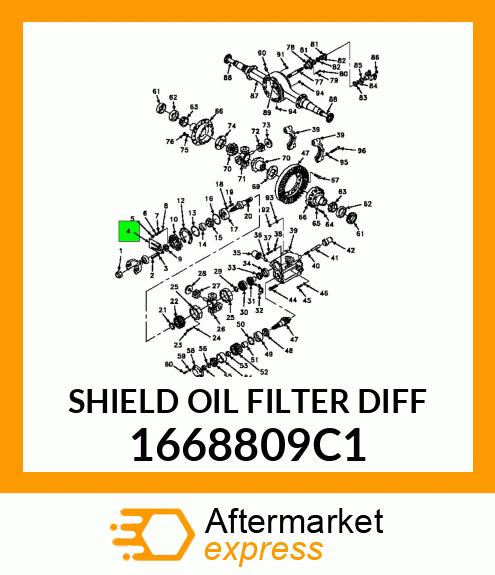 SHIELD OIL FILTER DIFF 1668809C1