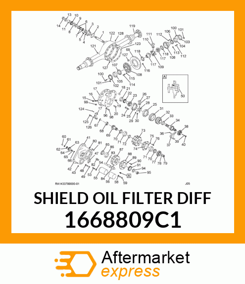 SHIELD OIL FILTER DIFF 1668809C1